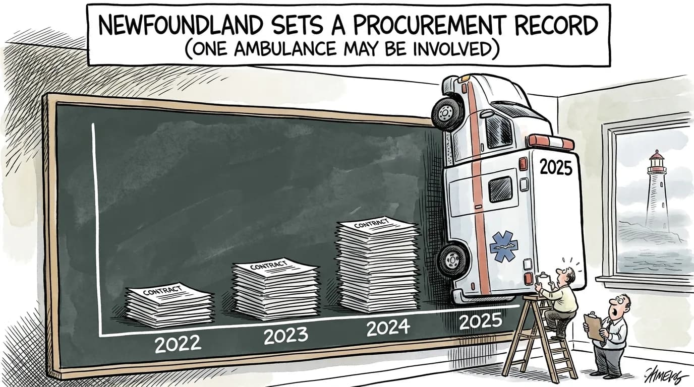 Newfoundland and Labrador Government Procurement: Who Buys, Who Wins, and Where the $5.4B Goes